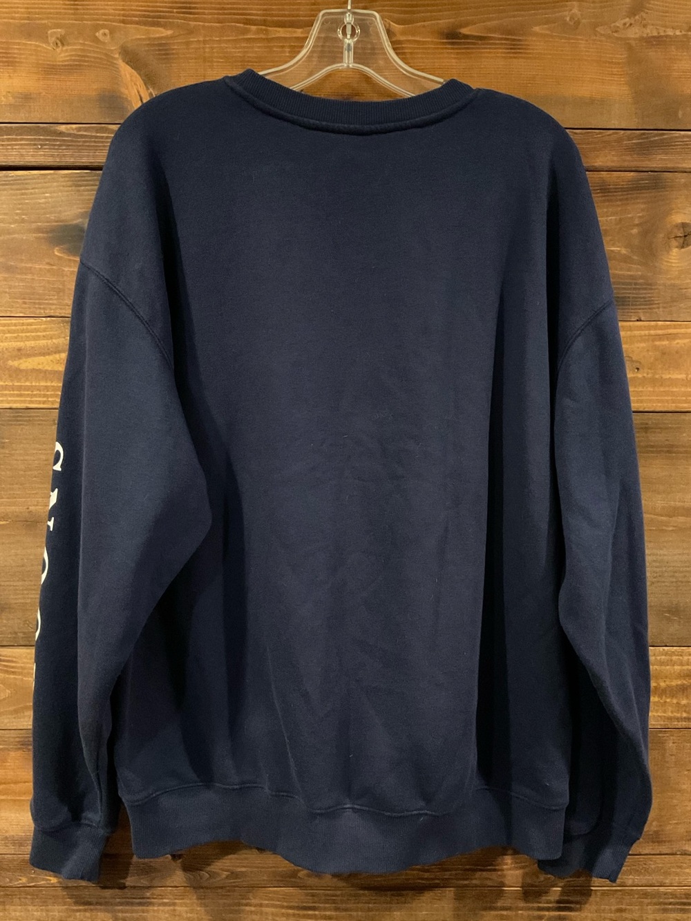 Peanuts Navy Snoopy Baseball Club Crewneck Sweatshirt Women’s XLarge Embroidered - Picture 6 of 6